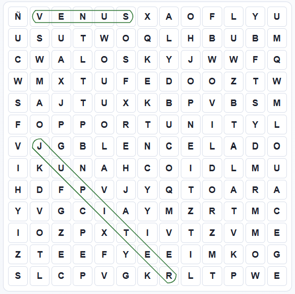 Vista previa del juego Sopa de Letras